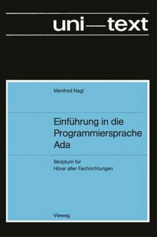 Cover of Einfuhrung in die Programmiersprache Ada