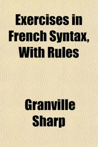 Cover of Exercises in French Syntax, with Rules