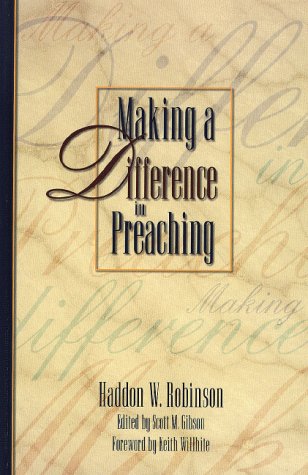 Book cover for Making a Difference in Preaching