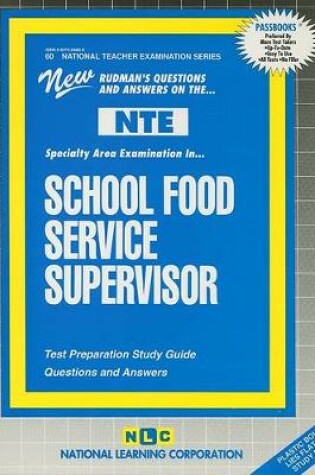 Cover of SCHOOL FOOD SERVICE SUPERVISOR