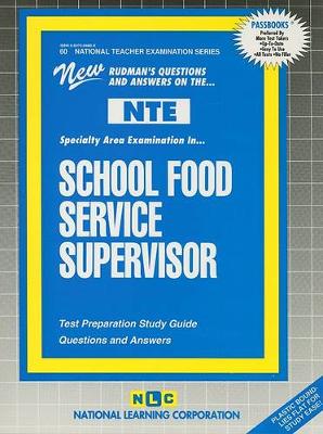 Book cover for SCHOOL FOOD SERVICE SUPERVISOR