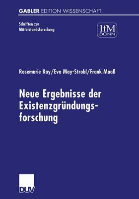 Cover of Neue Ergebnisse der Existenzgründungsforschung