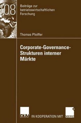Cover of Corporate-Governance-Strukturen interner Märkte