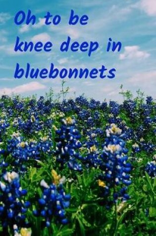 Cover of Texas Bluebonnets Blank Lined Notebook Diary