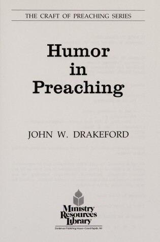 Cover of Humor in Preaching