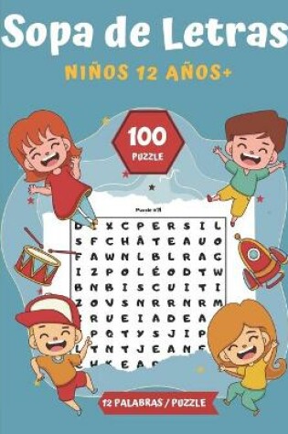 Cover of Sopa de Letras Niños 12 años+