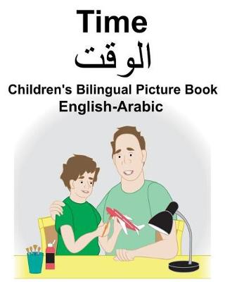 Book cover for English-Arabic Time Children's Bilingual Picture Book