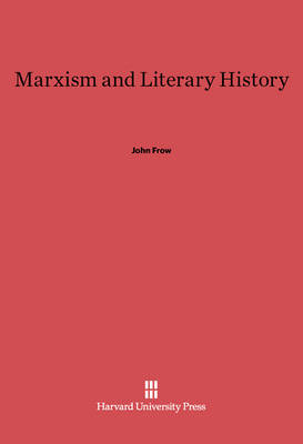 Book cover for Marxism and Literary History