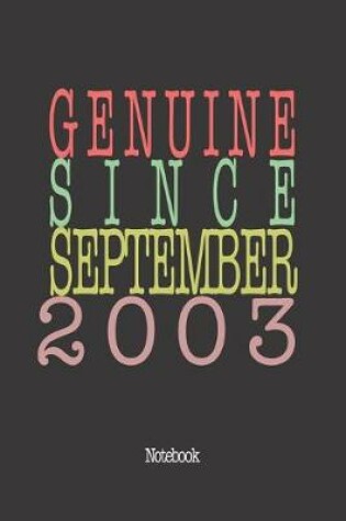 Cover of Genuine Since September 2003