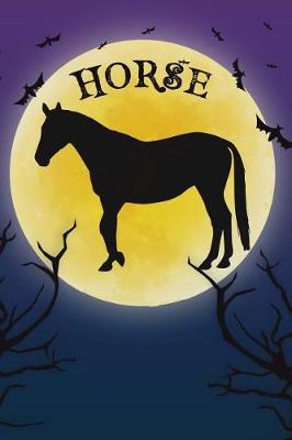 Book cover for Horse Notebook Halloween Journal