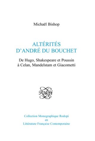 Cover of Alterites d'Andre du Bouchet