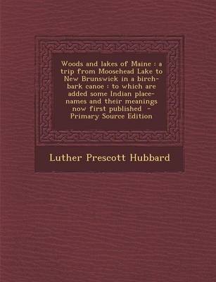 Book cover for Woods and Lakes of Maine