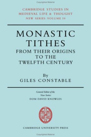 Cover of Monastic Tithes