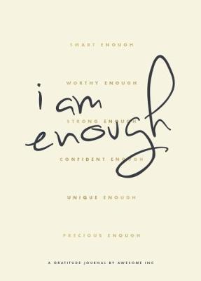 Book cover for Gratitude Journal & Wellness Guide - I Am Enough