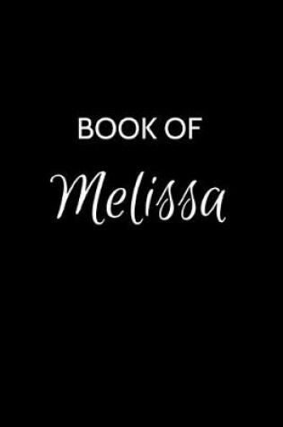Cover of Book of Melissa