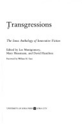 Cover of Transgressions
