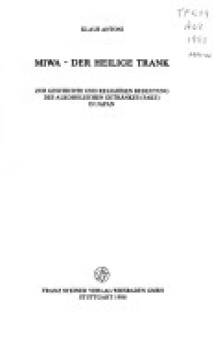 Cover of Miwa - Der Heilige Trank