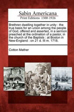 Cover of Brethren Dwelling Together in Unity