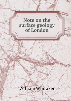 Book cover for Note on the surface geology of London