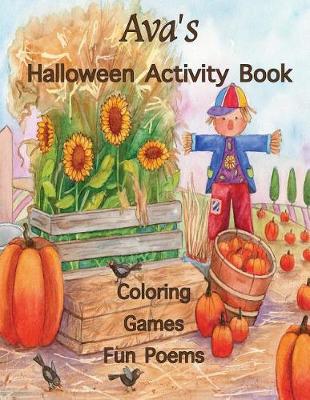 Book cover for Ava's Halloween Activity Book