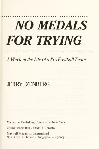 Cover of No Medals for Trying