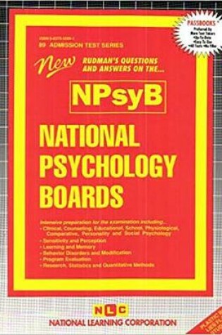 Cover of National Psychology Boards (NPSYB)