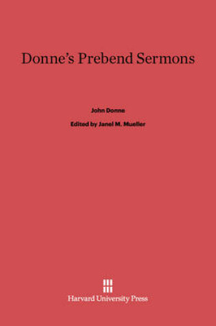 Cover of Donne's Prebend Sermons
