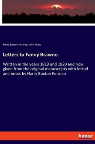 Cover of Letters to Fanny Brawne.