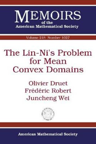 Cover of The Lin-Ni's Problem for Mean Convex Domains