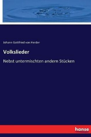 Cover of Volkslieder