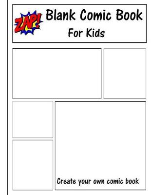 Book cover for Blank Comic Book for Kids