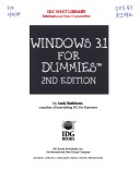 Book cover for Windows 3.1 For Dummies