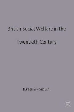 Cover of British Social Welfare in the Twentieth Century