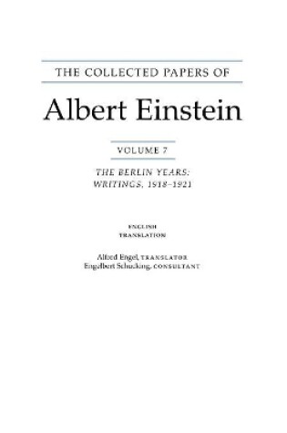 Cover of The Collected Papers of Albert Einstein, Volume 7 (English)