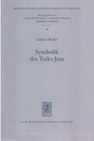 Cover of Symbolik Des Todes Jesu