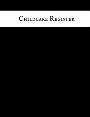 Book cover for Childcare Register