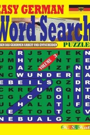 Cover of Easy German Word Search Puzzles. Vol. 3