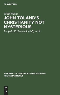 Cover of John Toland's Christianity Not Mysterious