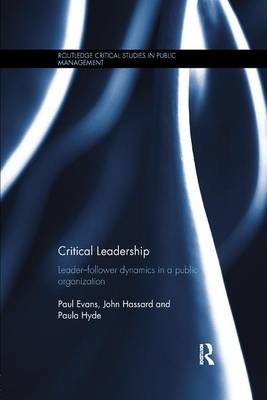 Book cover for Critical Leadership