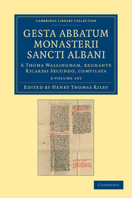 Book cover for Gesta abbatum monasterii Sancti Albani 3 Volume Set