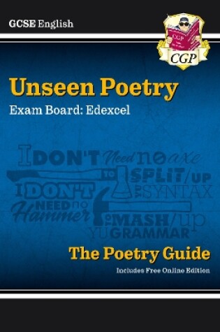 Cover of GCSE English Edexcel Unseen Poetry Guide includes Online Edition