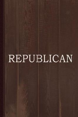 Book cover for Republican Text Only Journal Notebook