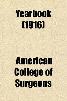 Book cover for Yearbook (1916)