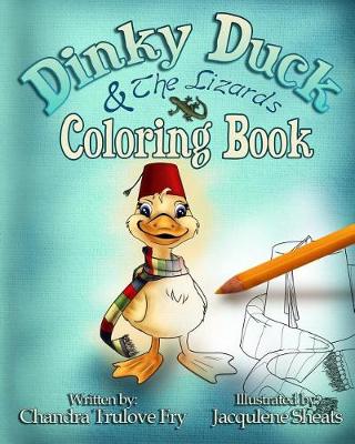 Book cover for Dinky Duck & the Lizards Coloring Book