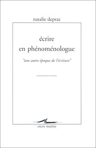 Book cover for Ecrire En Phenomenologue