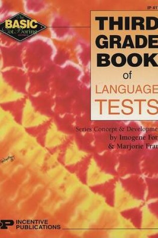 Cover of Third Grade Book of Language Tests