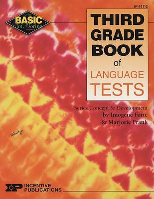Book cover for Third Grade Book of Language Tests