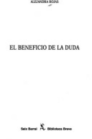 Cover of El Beneficio de La Duda