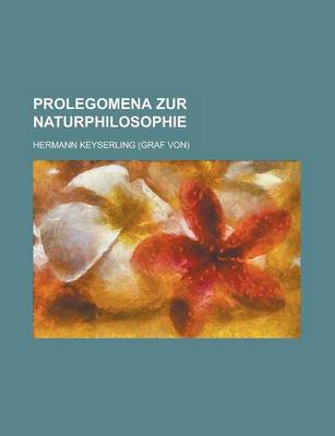 Book cover for Prolegomena Zur Naturphilosophie