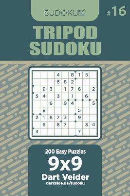 Book cover for Tripod Sudoku - 200 Easy Puzzles 9x9 (Volume 16)